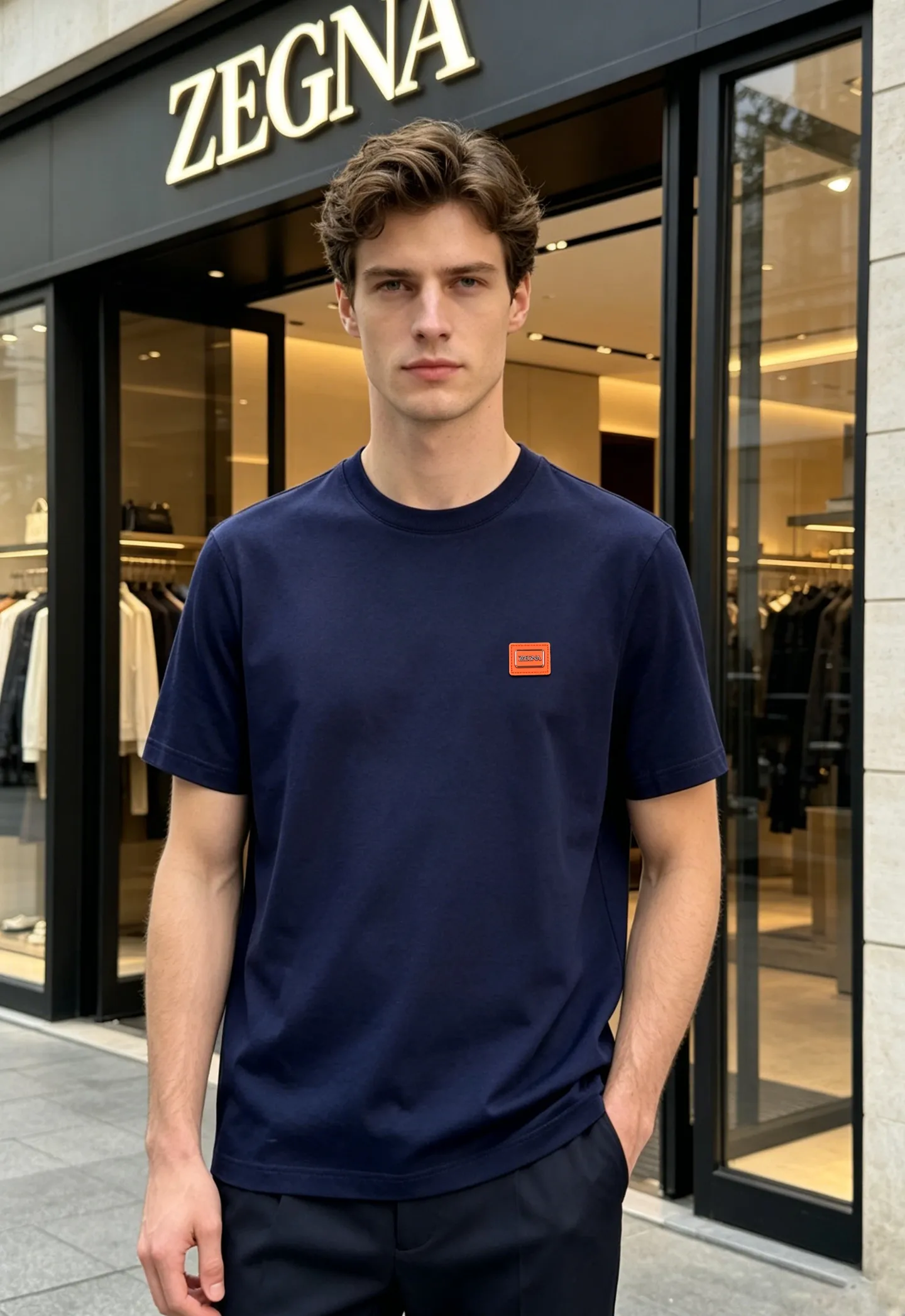 185 ⚜️ZZEGNA* 2026s New Arrival New Arrival T . .Premium . ！ . . ！Premium 190 . . ！ Breathable ！ . . . ！ ！ ！ ：Black.White.Dark Blue. .Sizes：M-3xl（S 4XL ） ❗️175/145 XL